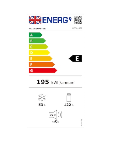 Fridgemaster MC50165E Fridge Freezer - White E Rated