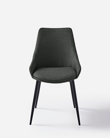 Oslo Round Dining Table with 4 Etta Fabric Chairs