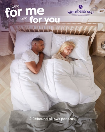 Slumberdown Sleep Soundly Rebound Firm Support Pillows - 2 Pack