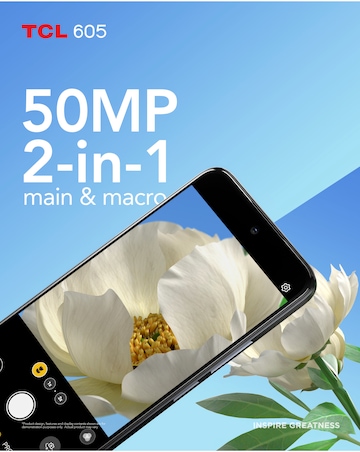 TCL 605 4G 128GB - Obsidian Black