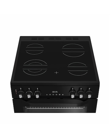 Hotpoint HDE6VDCASB1 60cm Electric Double Cooker with Air Fry - Black