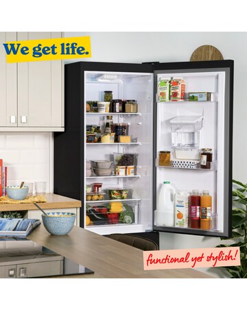 Russell Hobbs RH180FFFF551E1BWD Frost-Free Fridge Freezer with Water Dispenser