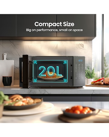 Hisense H20MOMBS4HGUK Black Microwave & Grill 20L