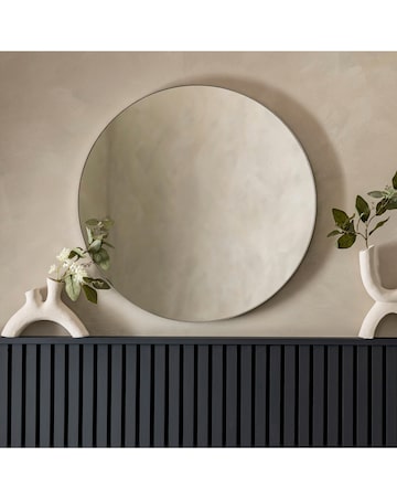 Gallery Bowie Round Mirror Silver