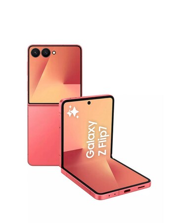 Samsung Galaxy Z Flip7 512GB 5G - Coral Red - Galaxy AI