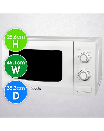 Abode 20L White Manual Microwave