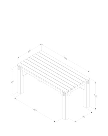 Forest Modular Garden Seating Set with Bench, Planter and Screen