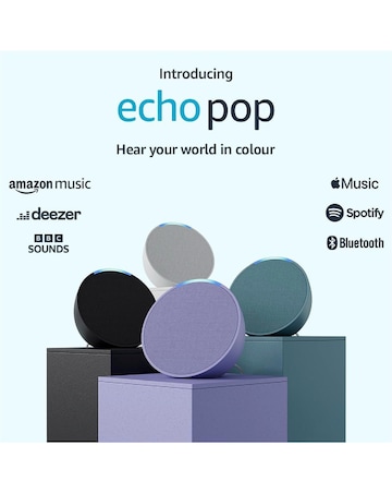 Amazon Echo Pop Smart Speaker - Midnight Black