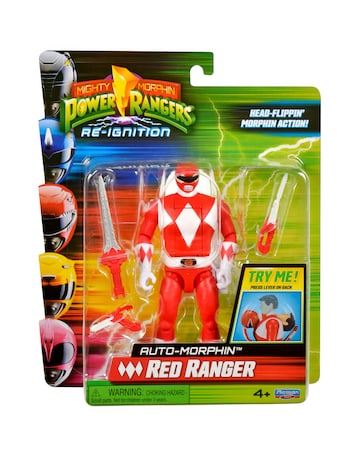 Mighty Morphin Power Rangers Auto Morphin Red Ranger Figure