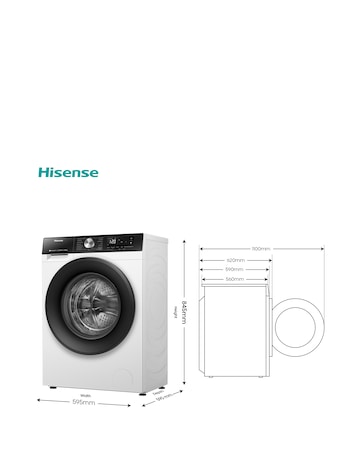 Hisense 3S Series WD3S1043BW3 WiFi-enabled 10kg Washer Dryer - White