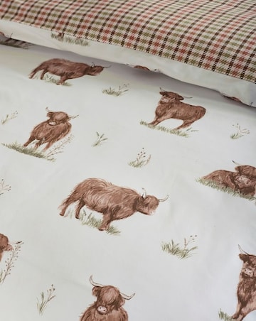 Catherine Lansfield Angus Highland Cow Duvet Set