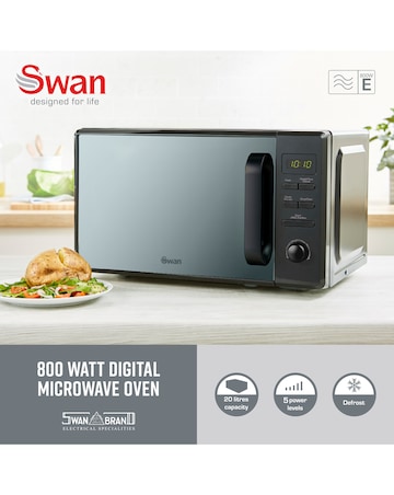 Swan SM4421BLK 20L Black Digital Microwave