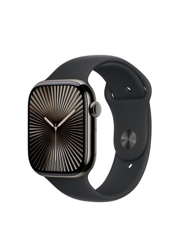 Apple Watch Series 10 GPS/Cellular 42mm Slate Titanium Case, Sport Band - S/M