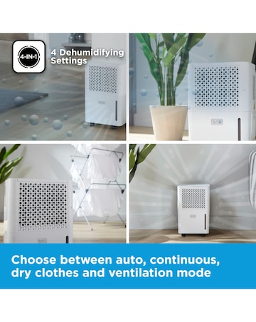 BLACK+DECKER 12L Smart Dehumidifier LED Display