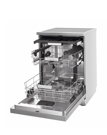 Hotpoint Maxi Space H7FHP43XUK Full Size Dishwasher 15 Place Silver + Install