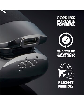GHD Unplugged Cordless Hair Straightener in Black