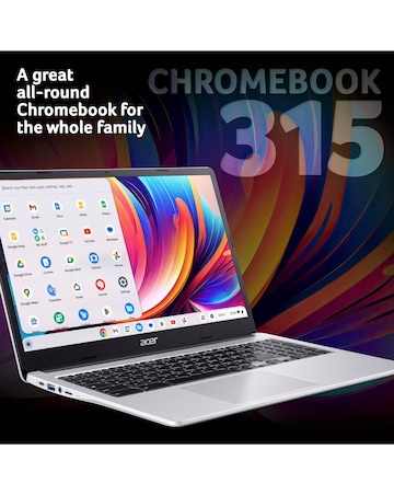 Acer Chromebook 315 - 15.6in FHD Intel Celeron N4500 8GB 128GB