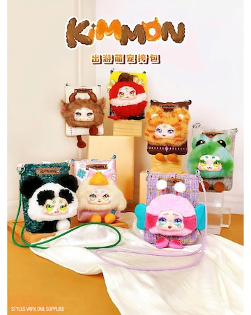 Kimmon Travel Cute Pet Cross-Body Bag Mystery Box Plush
