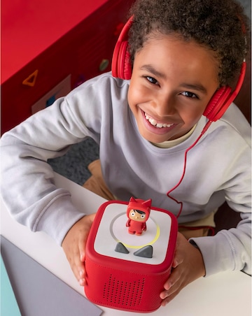 Tonies Toniebox 2 Starter Set with Creative Tonie Rubie - Sunset Red
