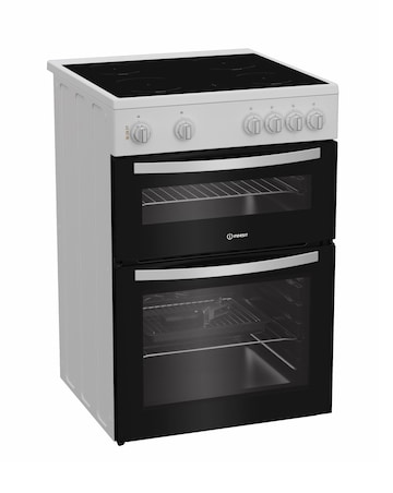 Indesit ITE6VMW 60cm Electric Twin Cooker with Ceramic Hob - White Installation