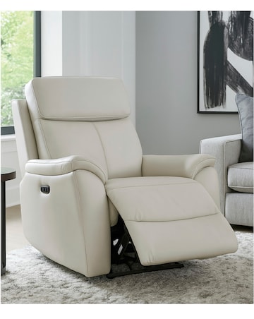 Aspire Kingsmere Leather Power Recliner Armchair