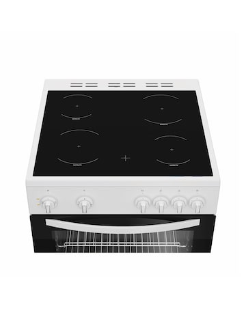 Indesit I6V3KMW/UK 60cm Electric Single Oven with Ceramic Hob - White
