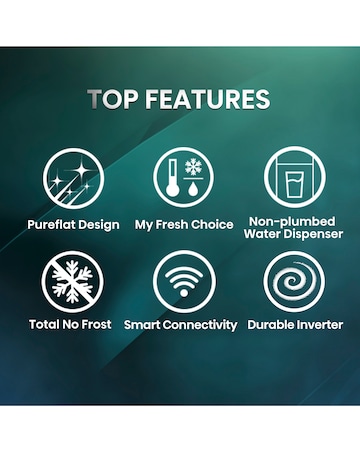 Hisense RQ5P470SMFE 80cm American 4 Door Fridge Freezer - Stainless Steel