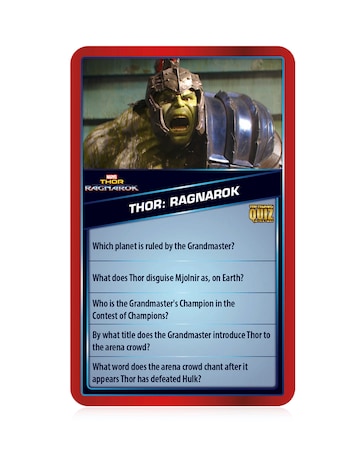 Marvel Cinematic Universe Top Trumps Quiz Game