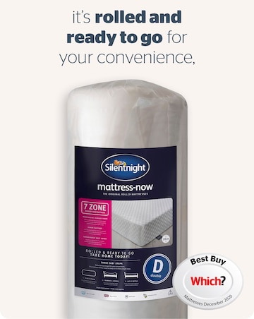 Silentnight 7 Zone Memory Foam Rolled Mattress - Medium Firm