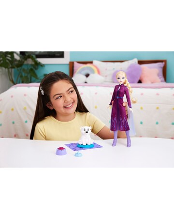 Disney Frozen Elsa Fashion Doll & Baby Bear Set