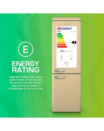 Swan SR11020CNE Retro 60/40 Fridge Freezer - Cream