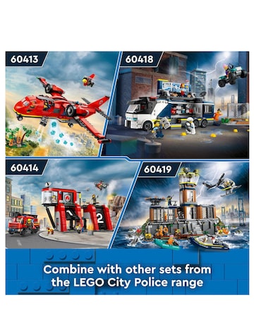 LEGO City Police Prison Island with Helicopter Toy 60419