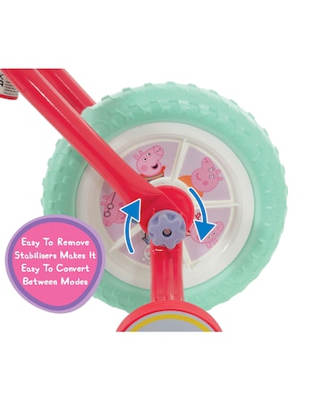Peppa Pig My First 2-in-1 10 Inch Training Bike