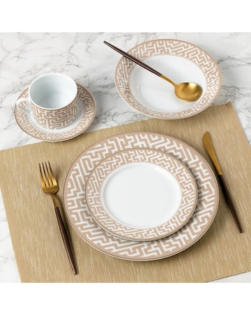Waterside Gold Maze 20 Piece Dinner Set
