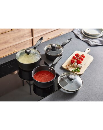 Morphy Richards Forged Aluminium 3 Piece Saucepan Set