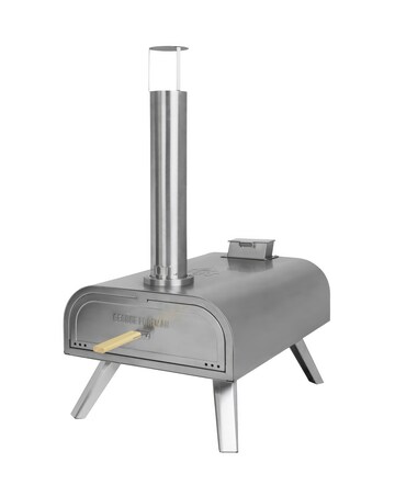 George Foreman 16" Stainless Steel Wood Pellet Pizza Oven