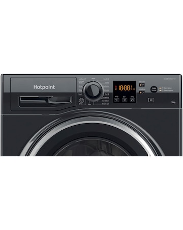 Hotpoint NSWM 1046 BS UK 10kg, 1400rpm, Washing Machine - Black