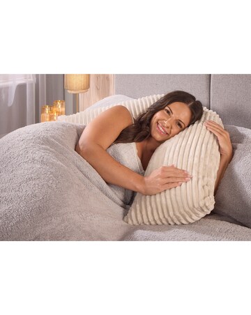 Huggleland Velvet Jumbo Cord V-Shaped Cushion