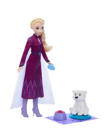 Disney Frozen Elsa Fashion Doll & Baby Bear Set