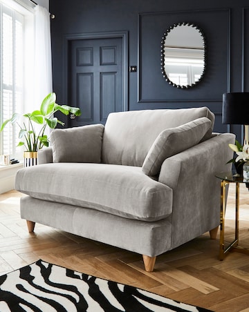 Joanna Hope Tilly Chenille Snuggler Chair