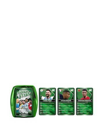 World Football Stars Green Top Trumps Quiz Card Game