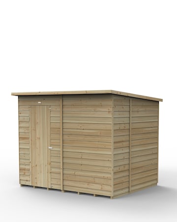 4LIFE Pent Shed 8x6 - Single Door - No Windows (Home Delivery)
