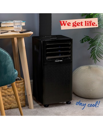 Russell Hobbs Black 3 in 1 Portable Air Conditioner, Dehumidifier & Air Cooler