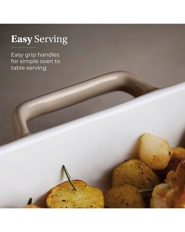 Barbary & Oak Nattura 38cm Baking Dish Beige