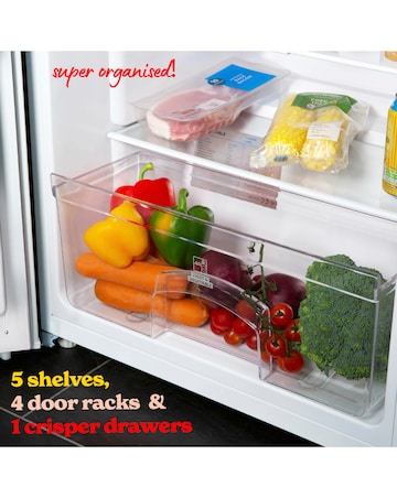 Russell Hobbs RH143LF552E1W Upright Freestanding Larder Fridge - White