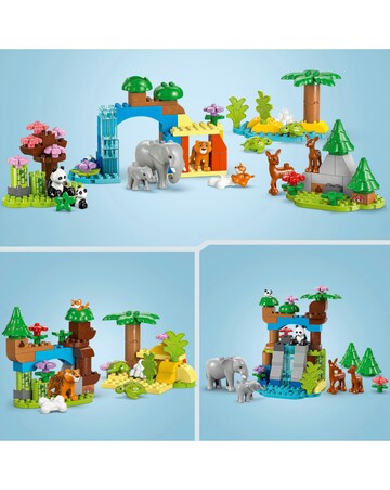 LEGO DUPLO 3in1 Wild Animal Families Learning Toy Set 10446