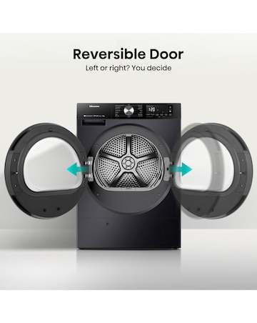 Hisense 3S Series DH3S902BB3 WiFi-enabled 9kg Heat Pump Tumble Dryer - Black