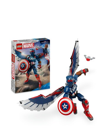 LEGO Marvel New Captain America Construction Figure Buildable Toy 76296