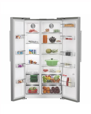 Hotpoint HPG26592XP4UK Dual No Frost American Fridge Freezer - Silver