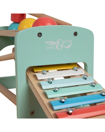 TP Owl & Fox Wooden Pound and Tap Bench Xylophone